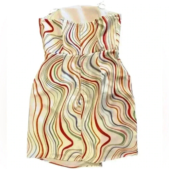 C/MEO Collective My Way Rainbow Mini Strapless Dress Size Small NWT - Picture 2 of 8